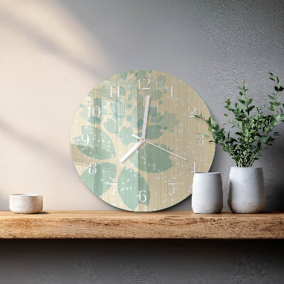 Ronde glazen klok Abstractie