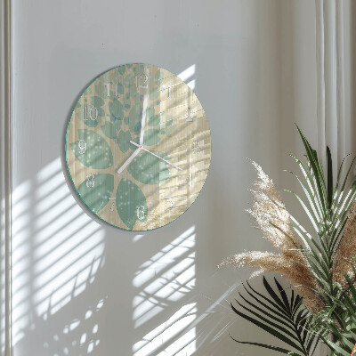 Ronde glazen klok Abstractie