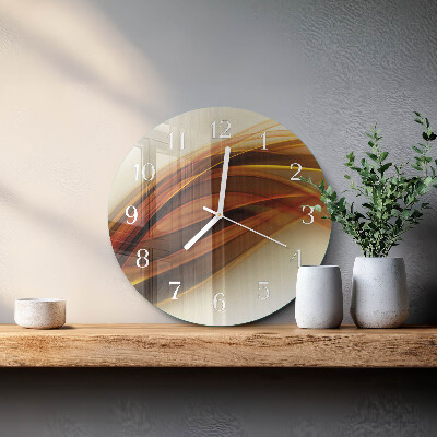 Ronde glazen klok Abstractie
