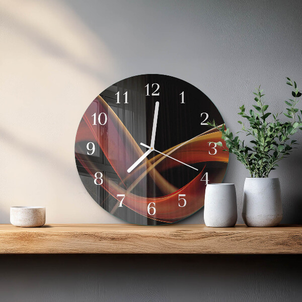 Ronde glazen klok Abstractie