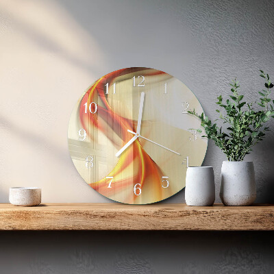 Ronde glazen klok Abstractie