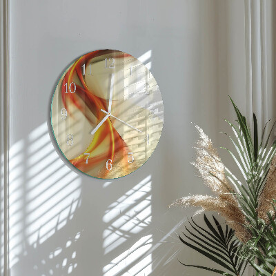 Ronde glazen klok Abstractie
