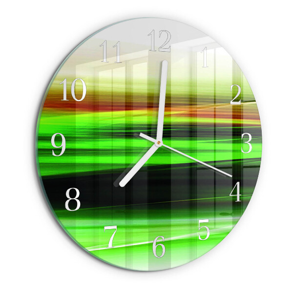Ronde glazen klok Abstractie