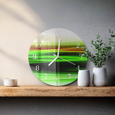 Ronde glazen klok Abstractie