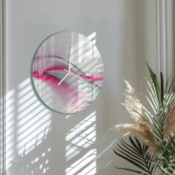Ronde glazen klok Abstractie