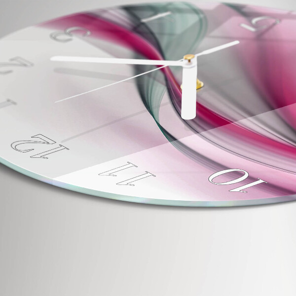 Ronde glazen klok Abstractie