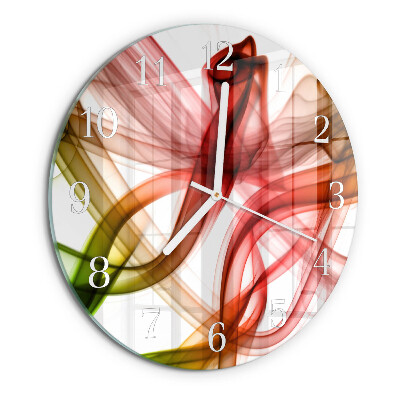 Ronde glazen klok Abstractie