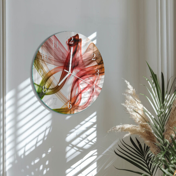 Ronde glazen klok Abstractie