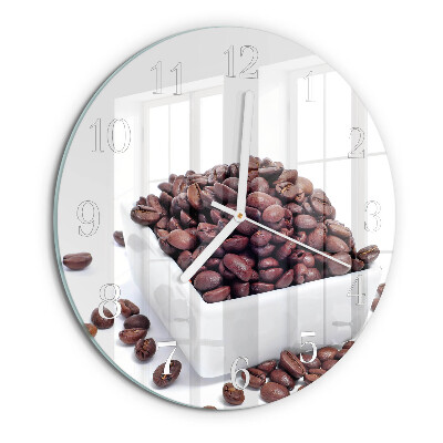Ronde glazen klok Koffiebonen