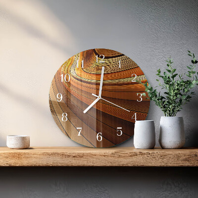 Ronde glazen klok Abstractie