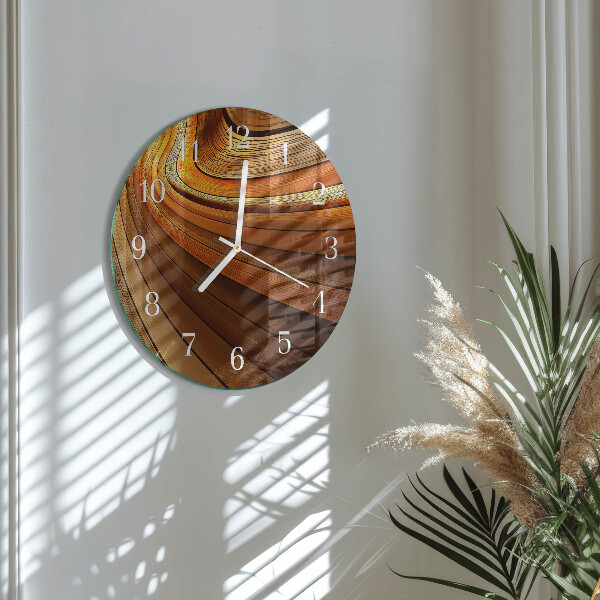 Ronde glazen klok Abstractie