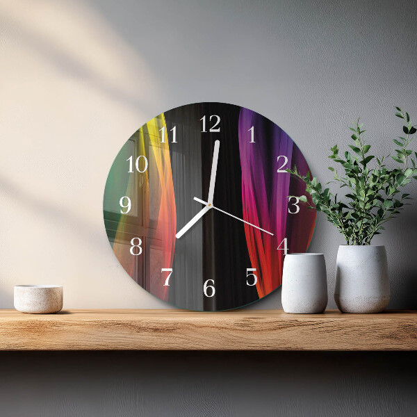 Ronde glazen klok Abstractie