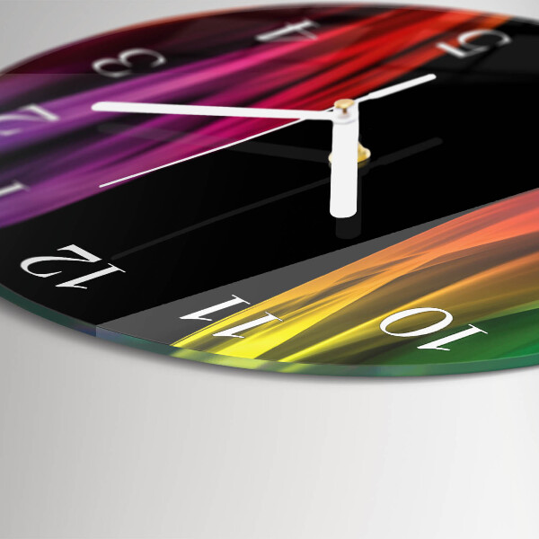 Ronde glazen klok Abstractie
