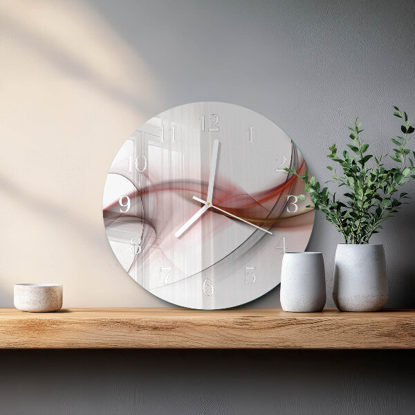 Ronde glazen klok Abstractie
