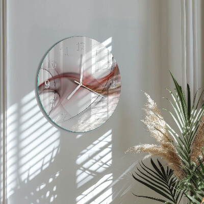 Ronde glazen klok Abstractie
