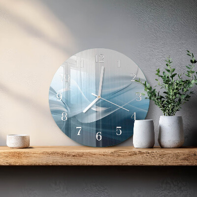 Ronde glazen klok Abstractie