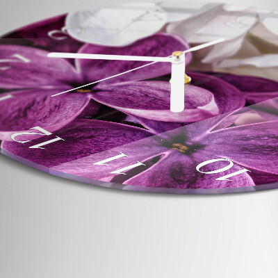 Ronde glazen klok Bloemen
