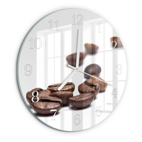 Ronde glazen klok Koffiebonen
