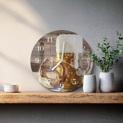 Ronde glazen klok Bierpretzel