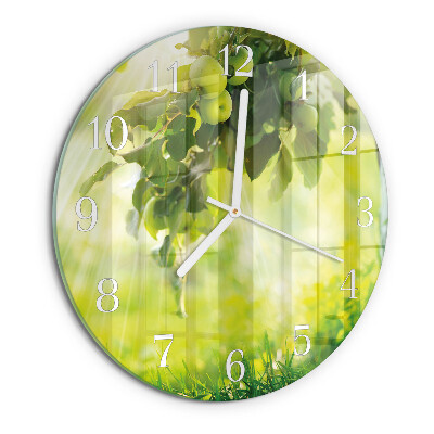 Ronde glazen klok Appelboom