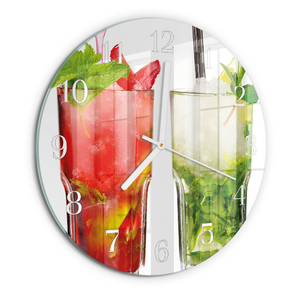 Ronde glazen klok Cocktails