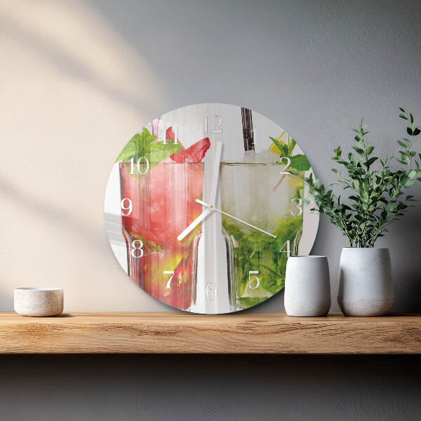 Ronde glazen klok Cocktails