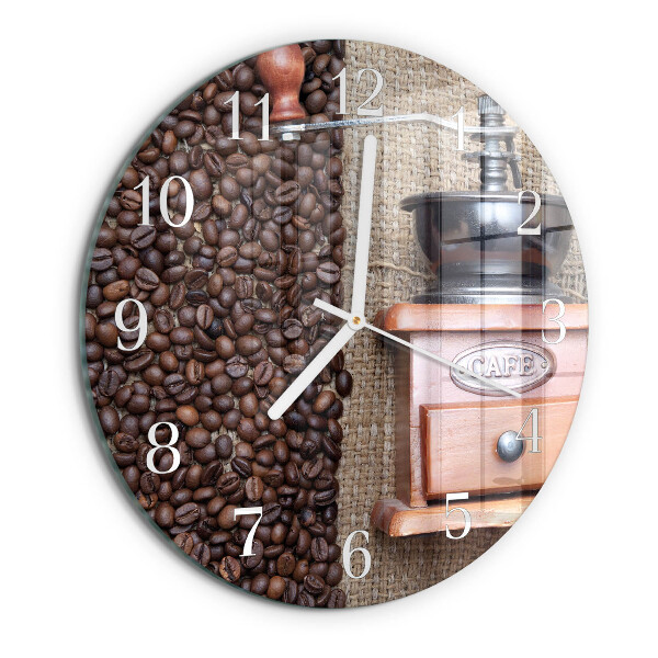 Ronde glazen klok Koffiemolen