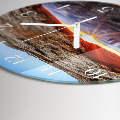 Ronde glazen klok Grand Canyon