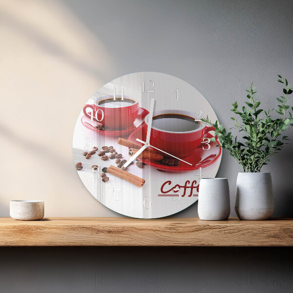 Ronde glazen klok Kopje koffie