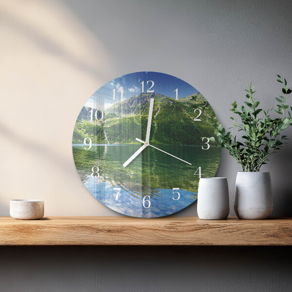 Ronde glazen klok Bergmeer