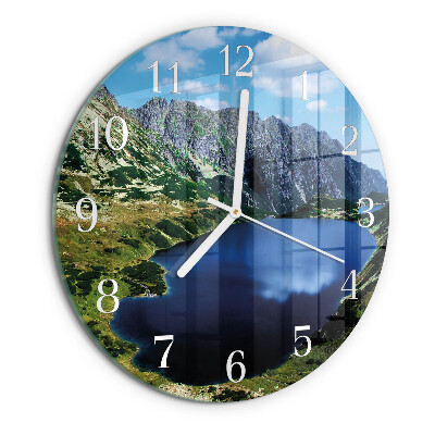 Ronde glazen klok Morskie Oko