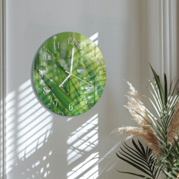 Ronde glazen klok Dauw