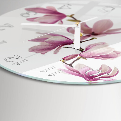 Ronde glazen klok Magnolia