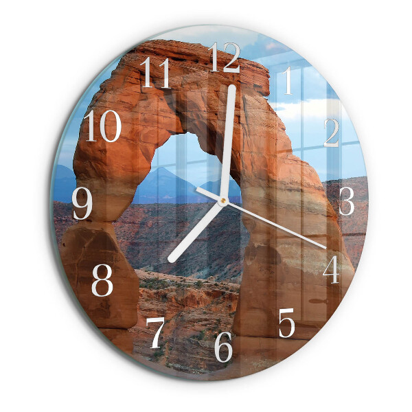 Ronde glazen klok Grand Canyon