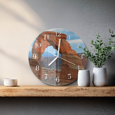 Ronde glazen klok Grand Canyon