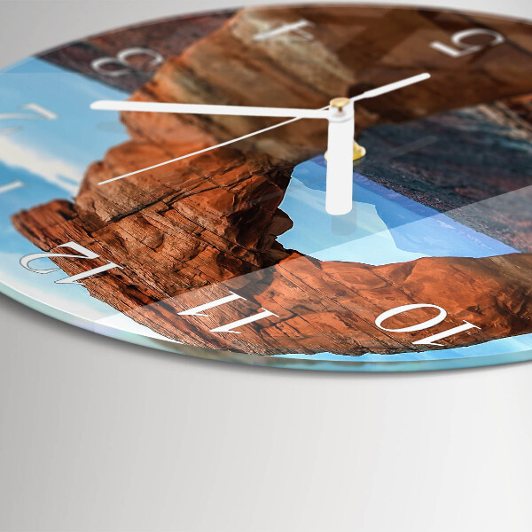 Ronde glazen klok Grand Canyon