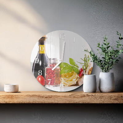 Ronde glazen klok Pasta