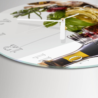 Ronde glazen klok Pasta