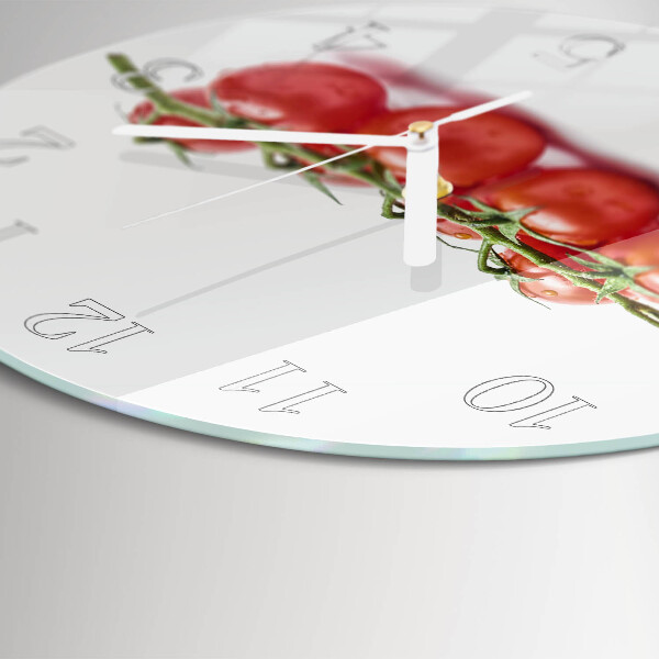 Ronde glazen klok Tomaten