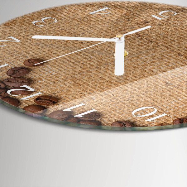 Ronde glazen klok Koffiebonen