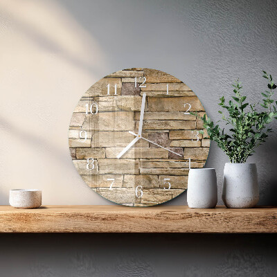 Ronde glazen klok Muur