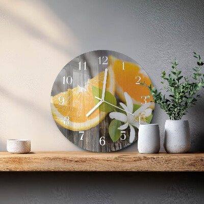 Ronde glazen klok Citroenzuur