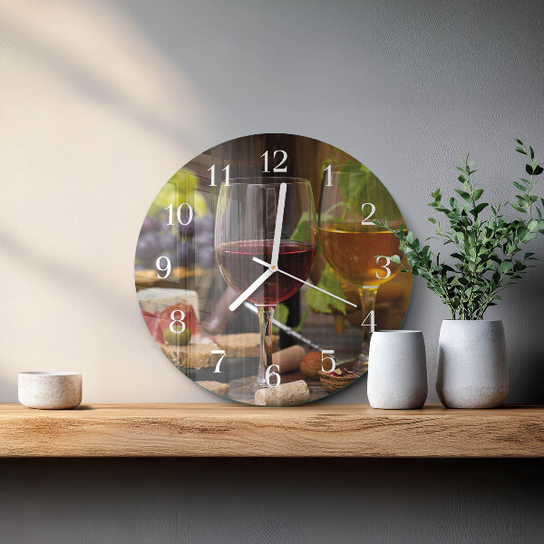 Ronde glazen klok Wijnglas