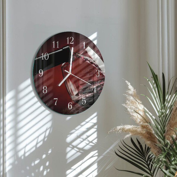 Ronde glazen klok Wijnglas