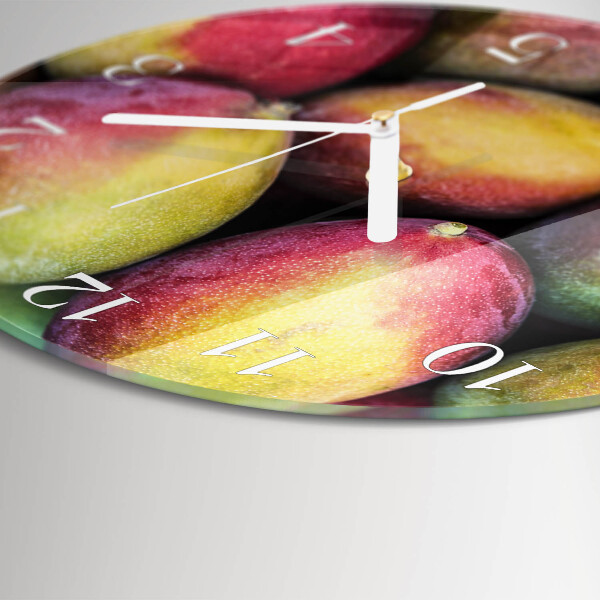 Ronde glazen klok Fruit