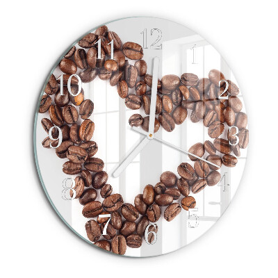 Ronde glazen klok Koffiebonen
