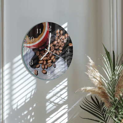 Ronde glazen klok Kopje koffie