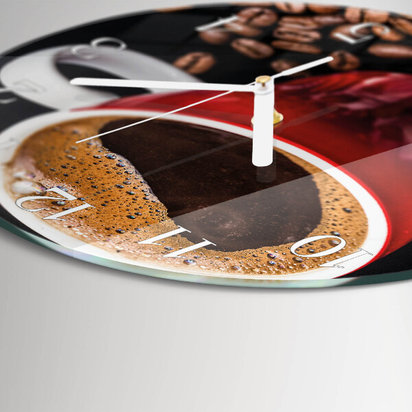 Ronde glazen klok Kopje koffie