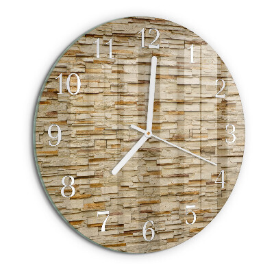 Ronde glazen klok Decoratieve steen