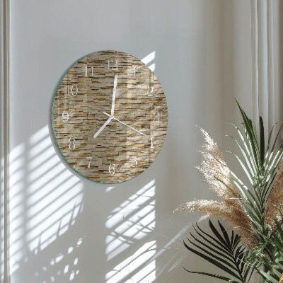 Ronde glazen klok Decoratieve steen